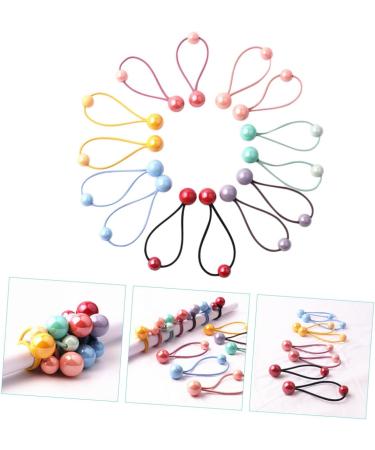 minkissy 28 Pairs Headband Color Hair Tie Hair Ponytail Girl Hair Ties Elastic Hair Bands Hair Ties for Girls Ponytail Holders Girls Hair Rope Hair Balls for Girls Hair Hair Rope Bead - Buy Online on GoSupps.com