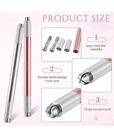 Hoadoek 30 Count Microblading Pen Double Sided Microblading Handle Microblading Eyebrow Pencil Waterproof Cosmetic No Blades Easy to Use - Buy Online on GoSupps.com