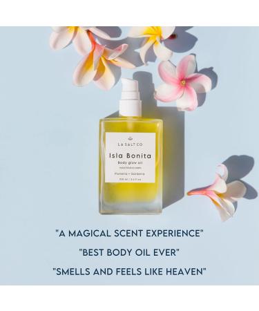 LA SALT CO Isla Bonita Body Glow Oil - Tropical Floral Body Oil - Hydrates and Moisturizes Dry Skin - Non-Greasy Formula 100% Natural 12 Botanical Oils Including Jojoba and Argan Oils - 3.4 Ounces - Buy Online on GoSupps.com