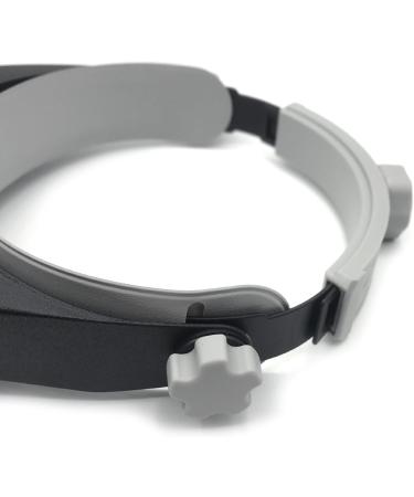 Uncles Head Mounted Magnifier 2 LED HandsFree HeadbandMagnifying Glass 1.5X3X 7.5X9X 9.5X11X 15.5X17X for Close Working - Buy Online on GoSupps.com