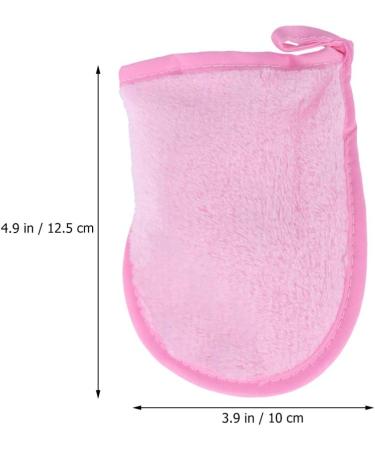 Exceart Soft Cleaning Gloves Set with Makeup Remover Cloth - Pink | Effective International Shipping - Buy Online on GoSupps.com