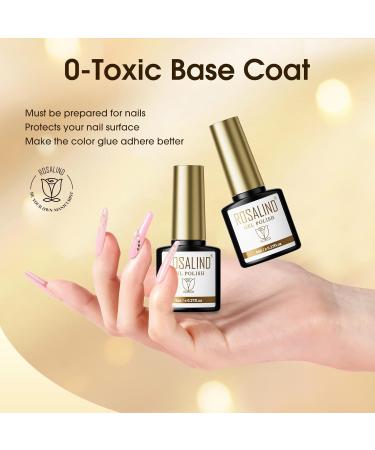 Buy Rosalind Top Coat Gel Set - UV Shellac Base & Matt Top Coat for Nail Art | 8ml Color 01 - International Shipping - Buy Online on GoSupps.com