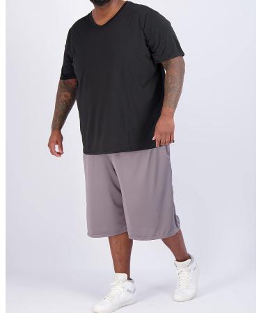 3 Pack Men's Big & Tall V-Neck Short-Sleeve Tech Stretch Dry-Fit T-Shirt Set 6 - 5X Tall - Buy Online on GoSupps.com