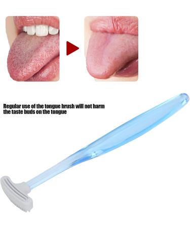 Tongue Scraper for Bad Breath Relief | Compact Oral Care Tongue Cleaner | Effective Tongue Brush - Buy Online on GoSupps.com