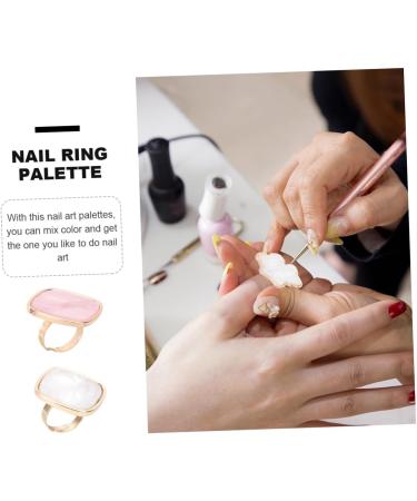 Alipis Lot De 2 Palettes De Nail Art Bagues Motifs Coquillage Grand Format Mixage Des Couleurs Blanc Marbr Et Rose Marbr Pour Manucure Professionnelle Et Usage Domestique - Buy Online on GoSupps.com