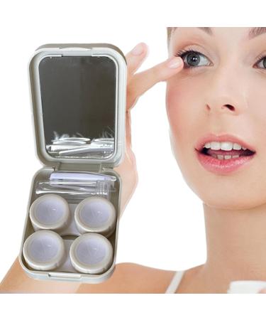 Travel Case | Lens Travel Kit - Portable Box with Tweezers Solution Bottle Lens Holder Kit for Daily and Outdoor Use Zukpumne - Buy Online on GoSupps.com