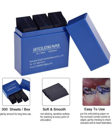 OmeHoin Dental Bite Articulating Paper - 600 PCS Blue Strips | International Shipping Available - Buy Online on GoSupps.com