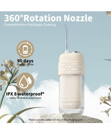JIMOK Portable Water Flosser - Mini Cordless Oral Irrigator for Teeth & Braces Care | 4 Modes Telescopic Tank IPX8 Waterproof | Ideal for Home & Travel - Buy Online on GoSupps.com