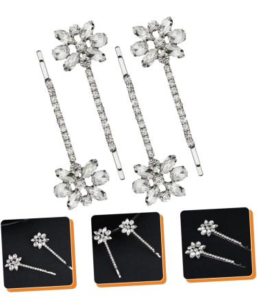 Angoily 8 Pairs Bridal Rhinestone Barrette 90s Jewelry for Women Pearl Hair Accessories Pearl Hair Clips Hair Clips for Women Highlights Hair Dye Kit Pin Miss Wedding Zinc Alloy - Buy Online on GoSupps.com