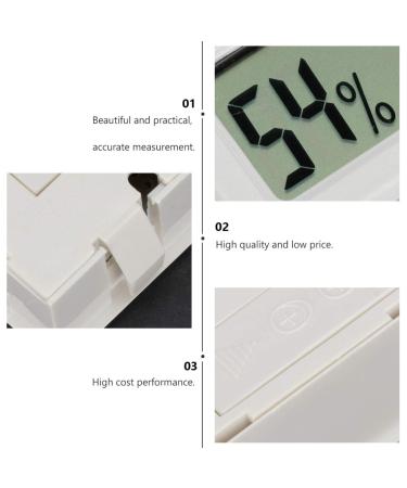 BESPORTBLE 15 pcs Embedded Mini Gauge Indoor Hygrothermograph Temperature Meter LCD Digital Hygroscope Outdoor White 5x3pcs 4.5X2.5cmx3pcs - Buy Online on GoSupps.com