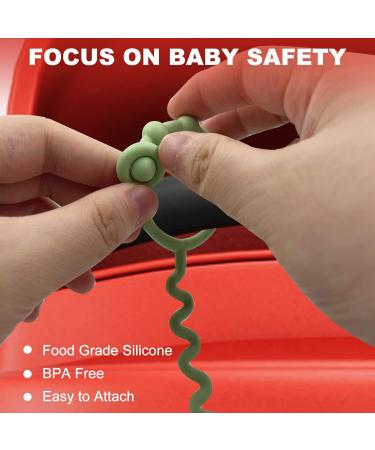 Yunaeduo Silicone Sippy Cup Leash - 2 Pack Sippy Cup Straps for Babies - Food Grade Silicone, Gray Grey - Keep Cups Off Floor, Sanitary, Dishwasher Safe - Buy Online on GoSupps.com