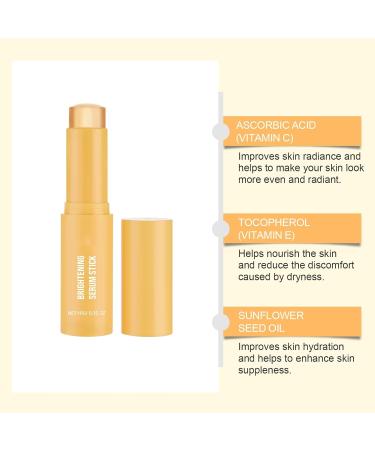 Ego Boost Brightening Serum Stick Vitamin C Serum Stick Hydrating Balm for Radiant Skin Brightens & Evens Skin Tone for Face and Body Evens Tone Smooth Fine Lines (2PCS) - Buy Online on GoSupps.com