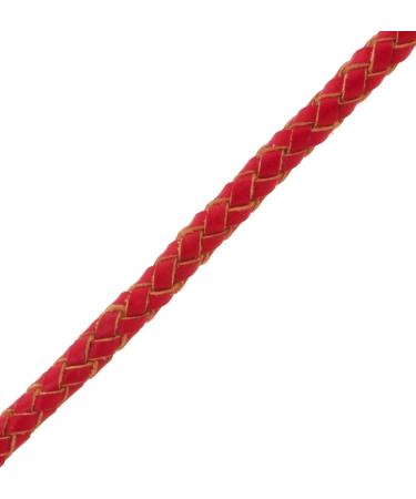 Mandala Crafts 6mm Red Bolo Leather Cord for Jewelry Making - 2.2 Yards - Buy Online on GoSupps.com