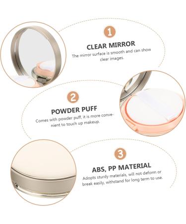  SOESFOUFU 2Pcs Small Powder Container Body Powder Container Powder Container Toilet Mirror Travel Powder Container Concealer Abs - Buy Online on GoSupps.com