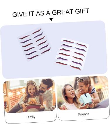 FOMIYES 24 Pairs Glitter Eyeliner Eyeshadow Purple Eyeliner Makeup Tape Eye Makeup Stickers Tool Miss Moment - Buy Online on GoSupps.com