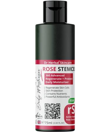 Dr Herbal Rose Stem Cell Daily Moisturizer - Anti-Aging Formula with Natural Botanicals Alpen Rose Aloe Vera and Vitamin E for Hydrated and Radiant Skin 75ml - Buy Online on GoSupps.com