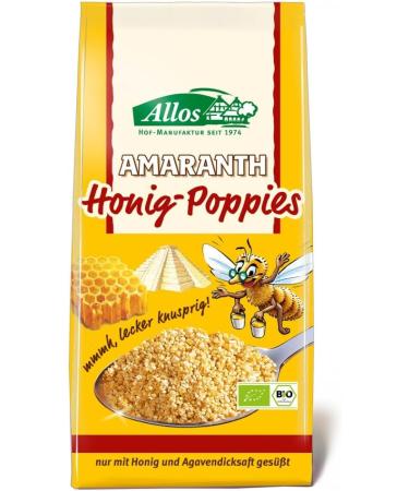 Allos Organic Amaranth Honey Poppies (1 x 300 g) - Buy Online on GoSupps.com