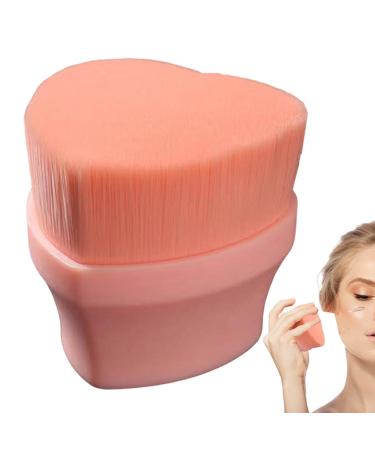 Foundation Brush - Concealer Blending Applicator for Women | Cosmetics Blending Brush for Powder Liquid Concealer Cream Blush Pink