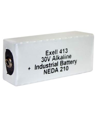 Exell Battery 413A 30V NEDA 210 Alkaline Battery Fits Replaces 20F20 210 413A 523 8123 A413 B123 BA 305/U BLR-123 BLR123 Gooch & Housego OL Series 730-Ge Detector VOM's Triplett 630