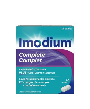 Imodium Complete Antidiarrheal and Gas Relief Caplets 40 count