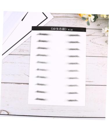 Housoutil 4 Sheets Pairs Adhesive Eyebrow Template Eyebrowsb Simulation Eyebrow 3d Artificial Eyebrow Stickers - Buy Online on GoSupps.com