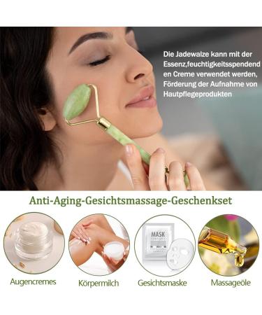 Chyaya Jade Roller & Gua Sha Massage Set - Natural Anti-Aging Facial Tools for Skin Care & Muscle Relaxation (3 Pieces) - Buy Online on GoSupps.com