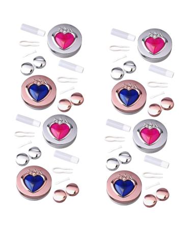 Healeved 8 pieces suitcase travel care box color PP