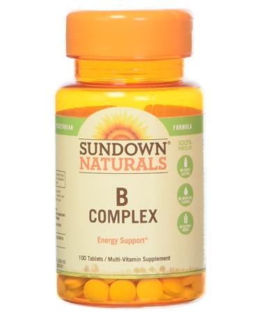 Sundown Naturals B-Complex 100 Tablets