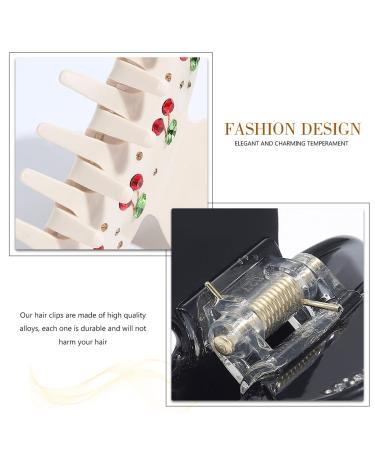 Braine Pink Cherry Hair Clips - Strong Hold Acrylic Hair Accessories for Women & Girls (2-Pack) - Buy Online on GoSupps.com