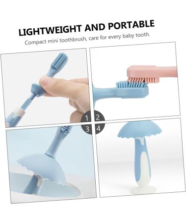 Minkissy Baby Training Toothbrush Set - 3 Silicone Toothbrushes for Infants | Soft Oral Care for Milk Teeth & Gums - Buy Online on GoSupps.com