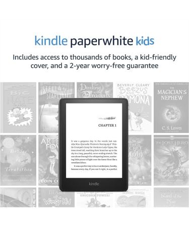 Kindle Paperwhite Kids (8 GB)  Made for reading - access thousands of books with Amazon Kids+, 2-year worry-free guarantee 8 GB Black