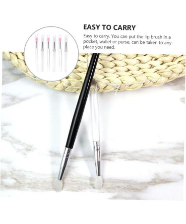 TOVINANNA 6pcs Silicone Lip Brush with Lid Portable Lipstick Applicators Convenient Lipstick Applicators Eye Shadows Makeup Tools Makeup Use Lipstick Brush Makeup Beauty Tools Lip Mask Brush - Buy Online on GoSupps.com