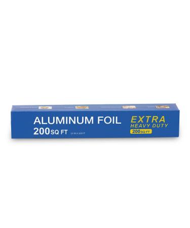 MNTLO Superior Extra Heavy Duty Aluminum Foil Grilling Foil 200 SQ FT(15 inches x 160 feet) with About 30 Thicker More Than Regular Heavy Duty Tin Foil extra heavy - 200 SQ FT