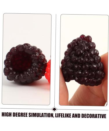 HEMOTON 40 Pcs Simulation Fruit Model Raspberries Models Fake Fruit Artificial Raspberry Simulated Fruit Adornment Imitation Fruit Ornaments Toy Wild Strawberries Pvc Child - Buy Online on GoSupps.com