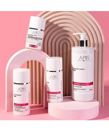 APIS Couperose Stop Vitamin Cream for Sensitive Skin with Couperose Problems with Vitamin C Ginko Ceramides and Hyaluronic Acid Relief of Sensitive Couperose Skin 100 ml - Buy Online on GoSupps.com