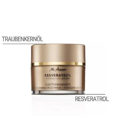 M. Asam Resveratrol Premium NT50 Perfecting Smoothing Facial Mask - 50ml - Highly Concentrated Anti-Aging Face Mask for Smooth Skin - Buy Online on GoSupps.com
