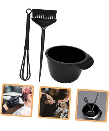 Beavorty 1 Set Hair Color Kit Tool Hair Coloring Bowl and Brush Hair Coloring Mixing Bowl Hair Coloring Brush and Bowl Salon Hair Coloring Bowl Pp Hair Dye Three Piece Suit re-usable - Buy Online on GoSupps.com