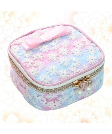 Exceart Sanitary Napkins Bag Sanitary Pouch Organizer Holder Embroidery Storage Bag for Outdoor Travel (Gradient Pink) Graded Powder - Buy Online on GoSupps.com
