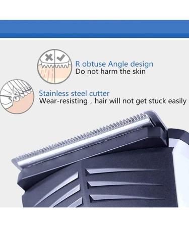 Professional Waterproof Hair Clipper - Rechargeable Electric Trimmer with Carbon Steel Blade & 1.5mm to 15mm Limit Combs - Ideal for Precision Grooming - Buy Online on GoSupps.com