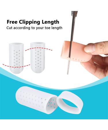 12Pcs Gel Toe Protectors for Hammer Toes - Breathable Blister Caps with Holes - Reusable Toe Covers for Women Men - Toe Guards for Feet - Complexion - Buy Online on GoSupps.com