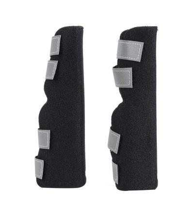 Pssopp 2Pcs Dog Rear Leg Braces Canine Hind Hock Sleeves Joint Wraps with Safety Reflective Straps for Joint Injury Protection Sprain Wound Healing(XL)