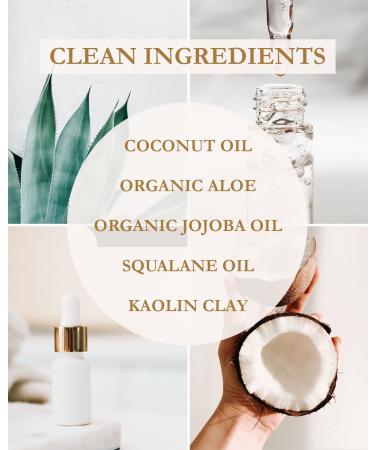 Organic Brightening Clay Mask for Hydrating, Cleansing & Exfoliating - Natural Anti Aging Treatment for Dry, Oily, or Normal Skin - Clean Beauty Detox Mud Mask for Women - Buy Online on GoSupps.com