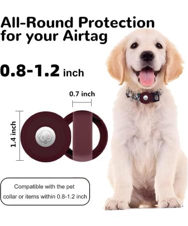 PKQtop Protective Cover for Apple Airtag - Silicone Case for Dog Collars & School Bags - Anti-Lost Locator Accessory in Red - Buy Online on GoSupps.com