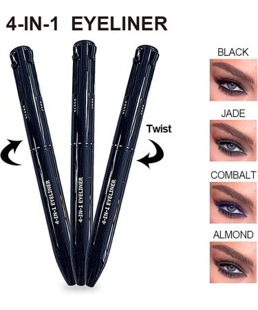  Dynaeuty 4-in-1 Makeup Pen all-in-one makeup pen for eyes lipstick eyeliner eyebrow pencil highlighter long-lasting waterproof multi-functional makeup pencil - Buy Online on GoSupps.com