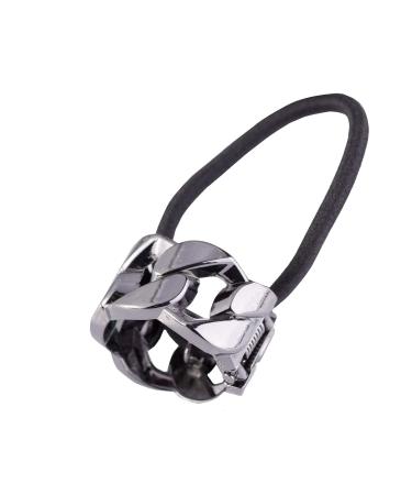 Punk Gothic Hair Accessory Set for Women - 4PCS Ponytail Cuff Elastic Hair Ties - Buy Online on GoSupps.com