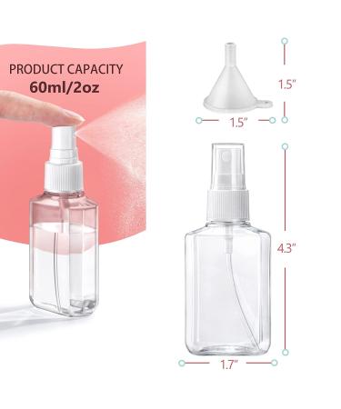 24 Pcs HULISEN Travel Spray Bottles 2oz - Fine Mist, Leak-proof, Refillable - Ideal for Baby Showers - Buy Online on GoSupps.com