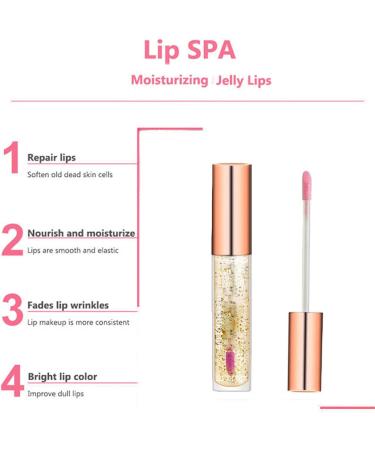 Natural Lip Plumper Gloss for Fuller Lips | Day and Night Hydrating Lip Enhancer - Clear Lip Care | Moisturizing Formula - One Size - Buy Online on GoSupps.com