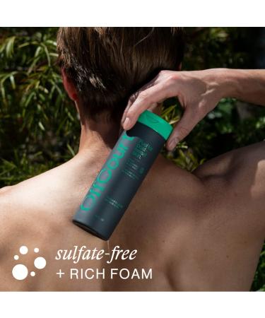 OffCourt Sulfate-Free Body Wash 14oz - Exfoliating, Non-Drying Formula for Fresh & Smooth Skin - Coconut Water & Sandalwood Scent - for Men & Women - Buy Online on GoSupps.com