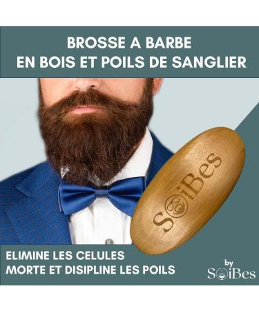 SoiBes Men's Beard Care Kit - Beard Oil 50 ml Quad-Action Vitamin E + Beard Brush + Travel Kit - A Soft and Well-Cared Beard for Modern and Nomadic Men - Buy Online on GoSupps.com