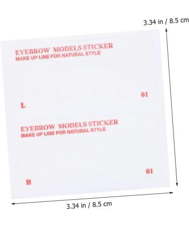 FOMIYES Brow Pencil Eyebrow Pencil 144 pcs Kit Makeup Practical Card Stencil Sticker Shaper Girls Drawing Tools Guide for Stencils Drawing Eyebrow Template 8.5x8.5cmx2pcs As Shownx2pcs - Buy Online on GoSupps.com